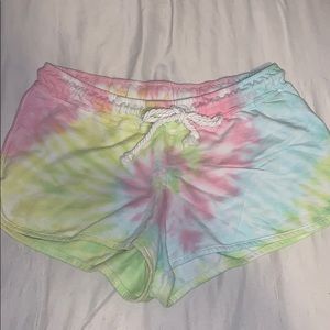 Tie dye shorts